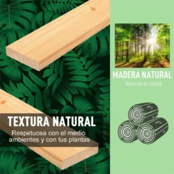 Outsunny Huerto Urbano De Madera 100x70x80 Cm Mesa De Cultivo Para Plantas Flores Hortalizas Con Patas Elevadas 4 Orificios De Drenaje Y Tela Geotextil -Conforama Tienda de ventas d732422dbbc0360219f35a9f441bbc59a38f2543 915626668a054956a766f425ed251d14