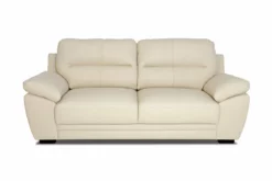 Sofá De Piel 3 Plazas RICHARD Color Beige