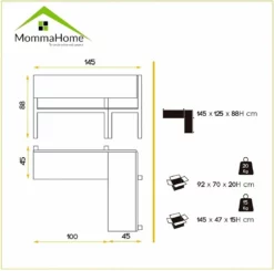 Rinconera Acabado Metal/Polipiel 145 X 125 X 88 - Negro -Conforama Tienda de ventas d98d6a66ea9556b20103bfd15e2532e793b471a9 fa01f73aff304c789992d7827f42a3a3