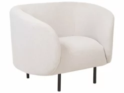 Sillón De Poliéster Beige/negro LOEN