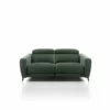 Sofá 2 Plazas De TelaDRAX Fijo Color Verde