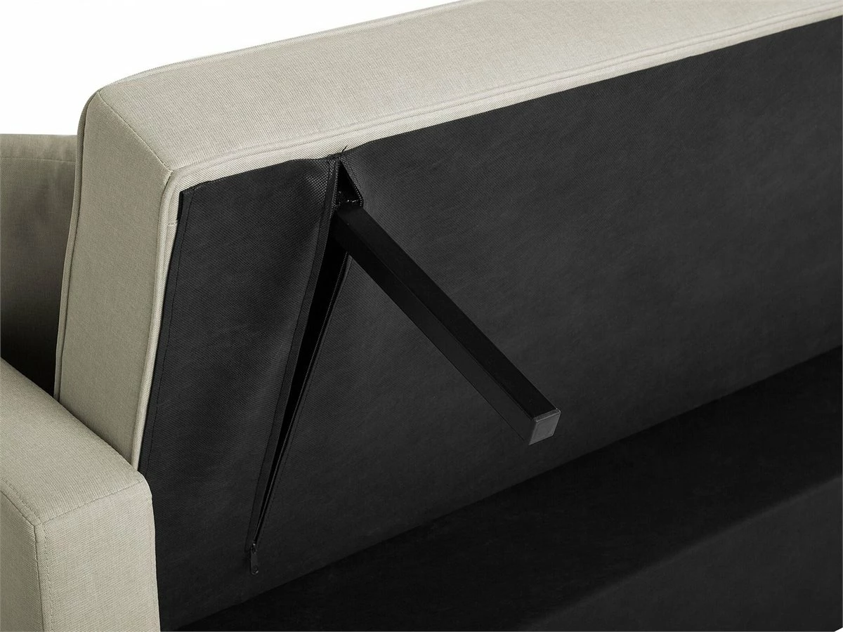 Sofá Cama 3 Plazas Tapizado Beige GLOMMA 11 Sofá Cama 3 Plazas Tapizado Beige GLOMMA - Imagen 11