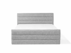 Cama Con Somier De Poliéster Gris Claro 180 X 200 Cm VALBONNE -Conforama Tienda de ventas dc653dc1781f44b16d9615992a41f4dc0302335f a630f2296b7f425a8b55a8f64632b208