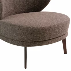 Sillón Tapizado En Tela Con Textura Y Patas De Acero Epoxi Color Marrón. -Conforama Tienda de ventas dc95d60101e006c25dda9c9b5c5ca4d46cee394e 259d0b4c83b146eeb35c3580aaad6144