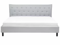 Cama Con Somier De Poliéster Gris Claro/negro 180 X 200 Cm SAVERNE -Conforama Tienda de ventas dd58dfc14d3d26aab7dd12987d918ab9658118f1 476fce2f77f54c168098cda694fc481c