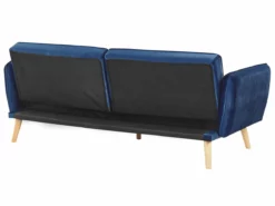 Sofá Cama 2 Plazas De Terciopelo Azul Marino/madera Clara BARDU 17 Sofá Cama 2 Plazas De Terciopelo Azul Marino/madera Clara BARDU -Conforama Tienda de ventas dd7ad3bba5ce8abedab00e9c0ca5825ca51acffb f8e74ec8d5714bbc8574cdd37a942f01