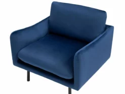 Conjunto De Sala De Estar 4 Plazas De Terciopelo Azul Oscuro VINTERBRO -Conforama Tienda de ventas ddd396fecbe6ebfda36da24b93a85e5f1dfedfbb 35e0a8e8712444b68f226465ad1e955c