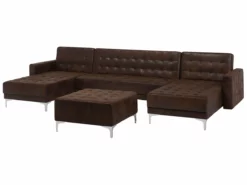 Sofá Cama Tapizado En Forma De U Marrón Con Reposapiés ABERDEEN -Conforama Tienda de ventas ded87fc464ef876d3fa3afff75216c76e57d15d6 268fa9f39a2149658c08166d975b8b4d