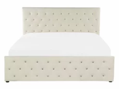 Cama Con Somier De Terciopelo Beige Claro 140 X 200 Cm AMIENS -Conforama Tienda de ventas e015b56bdca7c11b79472c50a658ccc16a95ad52 de752b98f30d44f7bf98267a0c2be4c3