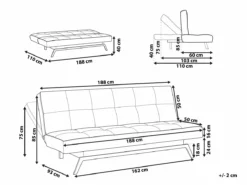 Sofá Cama 3 Plazas Tapizado Multicolor LEEDS -Conforama Tienda de ventas e0ff7d822280c77c9215e3de001e70bd1b627793 51474aa579ae4503bb92379a8bde01f5