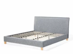 Cama Con Somier De Poliéster Gris Claro/madera Clara 180 X 200 Cm SENNEZ -Conforama Tienda de ventas e29541b18949040343b45fc2832e4652c165e549 cff5c95d52a845fcac2f4d6416edd7f5
