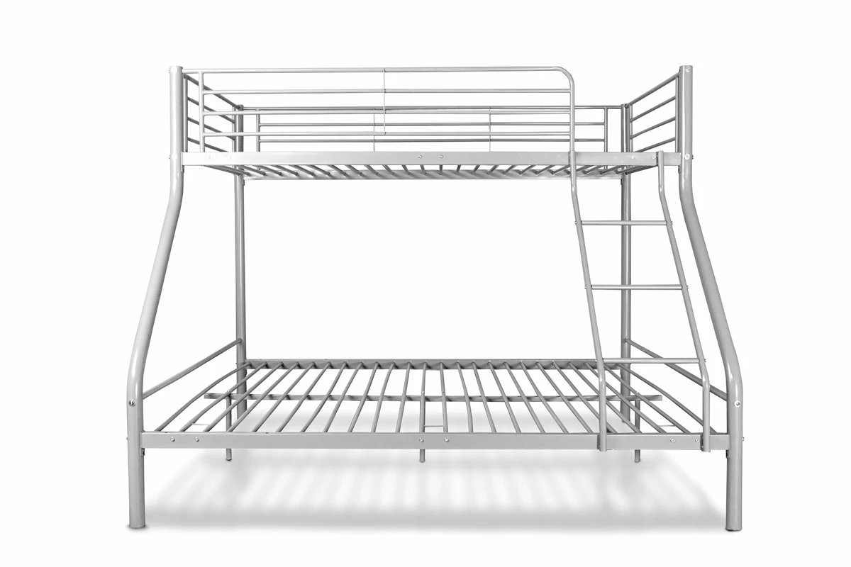 Litera Matrimonial Metálica Para 3 Personas, 200x145x96cm Color Gris 1 Litera Matrimonial Metálica Para 3 Personas, 200x145x96cm Color Gris