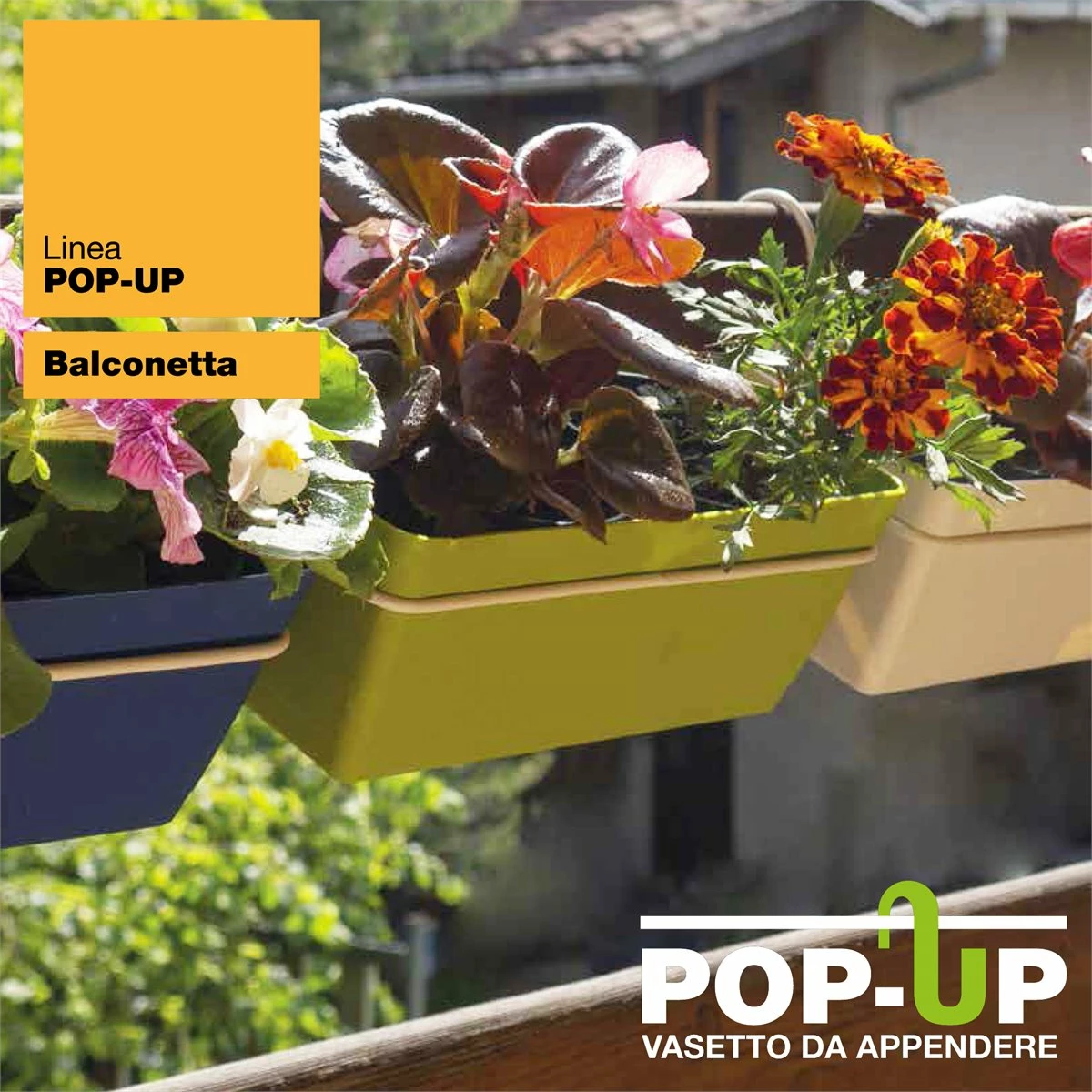 3 Jardineras L 22 Cm Con Ganchos, De Polipropileno 2 3 Jardineras L 22 Cm Con Ganchos, De Polipropileno - Imagen 2