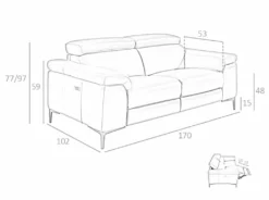 ANGEL CERDA Sofá 2 Plazas Piel Vacuno Mecanismos Relax -Conforama Tienda de ventas e51a8d6cadcceb13d5503ff15cd2e1e34f2195dc 19024ec49ecc4441a7aa4c87eb0c67a2