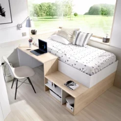 Cama Compacta Con Escritorio Kric Blanco/natural 72x195x134 Cm 7 Cama Compacta Con Escritorio Kric Blanco/natural 72x195x134 Cm -Conforama Tienda de ventas e772ea437592724ecc254e233c28768a301045b8 6fd5e7afc10c4e018608b33bb2dbc7f7