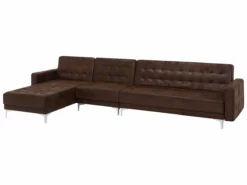 Sofá Cama Esquinero De Piel Sintética Marrón Oscuro Derecho ABERDEEN 16 Sofá Cama Esquinero De Piel Sintética Marrón Oscuro Derecho ABERDEEN -Conforama Tienda de ventas e78b4be931f1bdb43283e1d83a0c7356a15f0a88 02a260d2ce6e40e2aa968fafc454aa85