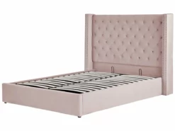 Cama Con Almacenaje De Terciopelo Rosa Pastel/plateado 160 X 200 Cm LUBBON -Conforama Tienda de ventas e7f49af9e459f650b1dba92053e44fb856da02ed 6432c2e4f4c14238b0295ecd61df4898