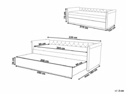 Cama Con Somier De Poliéster Azul Marino 90 X 200 Cm LIBOURNE -Conforama Tienda de ventas e8d3932d7a239a27ea61add1f68a4d627d24fee1 04e75ed7b1854a499d1b5eab220d46e6