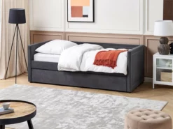 Cama Con Somier De Pana Gris Oscuro 90 X 200 Cm MIMIZAN -Conforama Tienda de ventas e8edd3e9a3d42933f4c52b0316d169325355cd1d 8c216aaed30e440fbd2f1abb197e2805