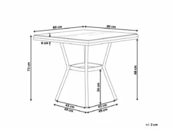 Mesa De Jardín De Metal Negro/madera Oscura 80 X 80 Cm CASPRI -Conforama Tienda de ventas e93259cf9c1666f4ebfd3693cfc77db3fa6f99f1 b9411c6af1564a9baeb38abf28ebc70d