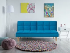 Sofá Cama Azul SILJAN