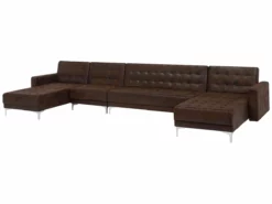 Sofá XXL En Piel Sintética Marrón ABERDEEN -Conforama Tienda de ventas e9d0d4a7544133bb067883ec57d92b3b879478e3 1e58bb723e9d4a37928fab8360c15242