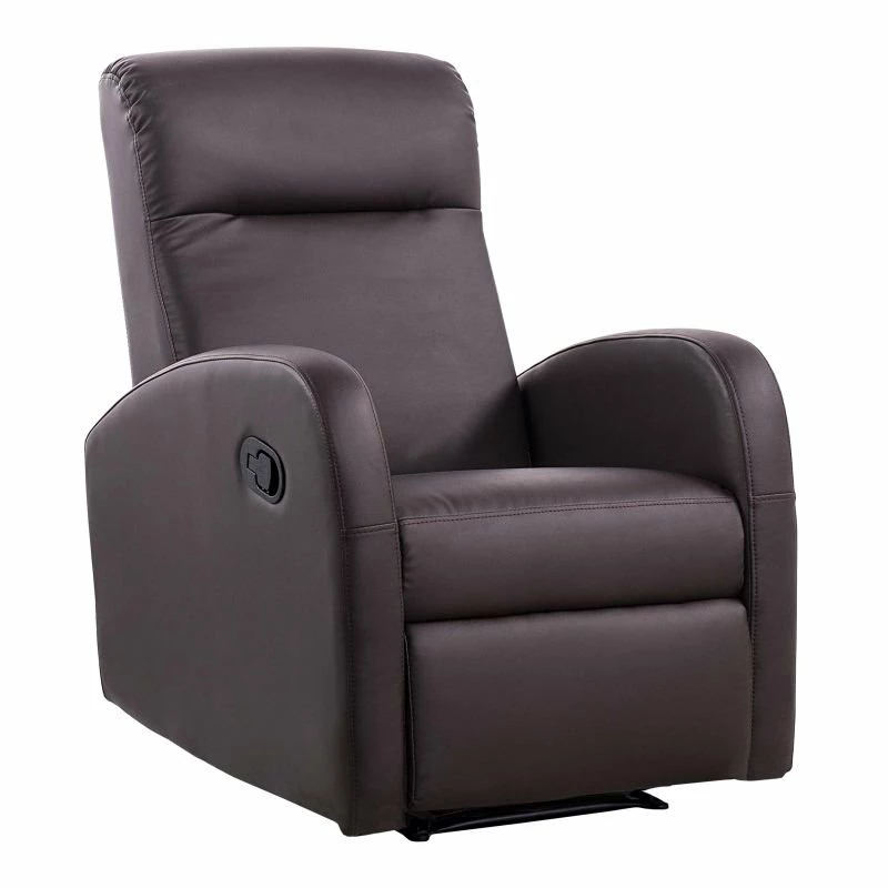 Sillón Relax Home Símil Piel Chocolate 97x70x77 Cm 2 Sillón Relax Home Símil Piel Chocolate 97x70x77 Cm - Imagen 2