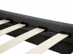 Cama Con Somier De Poliéster Gris/madera Oscura 180 X 200 Cm ROANNE -Conforama Tienda de ventas e9e4d6b608aecbbe2a066fd20663a7920ad040a9 364107bcd2314a71a1ed51042f5dc980