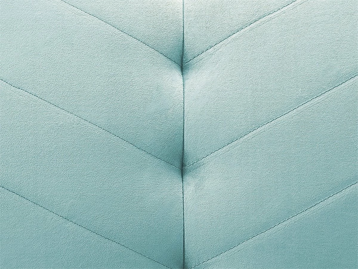 Sofá Cama 3 Plazas De Terciopelo Azul Claro/madera Oscura SENJA 7 Sofá Cama 3 Plazas De Terciopelo Azul Claro/madera Oscura SENJA - Imagen 7