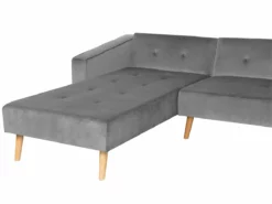 Sofá Cama Esquinero De Terciopelo Gris Derecho VADSO -Conforama Tienda de ventas eaa245461bd652b792561e41a6912916e698851e 23980f10b8504c4b9c021b15ded45b3f