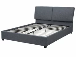 Cama Con Somier De Poliéster Gris Oscuro/madera Oscura 180 X 200 Cm BELFORT -Conforama Tienda de ventas ec5c7f72476ad0e6cee75176798dbf36a31c1f1e ec08b702ec0d4ff1af15ea97b4e97858