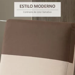HOMCOM Sillón Relax Reclinable Manual Hasta 145° Tapizado En Poliéster Con Reposapiés Retráctil Carga 120 Kg Para Salón Oficina Dormitorio 75x89x105 Cm Marrón Y Gris -Conforama Tienda de ventas ee62f0cf6cb2955ce2473cc6ebb3c8324d649ace e989c5021eda4016bd34a5a03de3d809