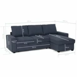 BUDWING Nina - Sofá Convertible Rinconera Reversible - Transformable Con Almacenaje - Azul - 3 Plazas - Estilo Contemporáneo 7 BUDWING Nina - Sofá Convertible Rinconera Reversible - Transformable Con Almacenaje - Azul - 3 Plazas - Estilo Contemporáneo -Conforama Tienda de ventas f0a071282fda0ff76a374886e93bdba915bf09c0 1fda0a13552b480e8a78ea0affe20bd2