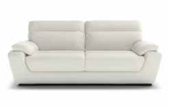 Sofá Piel 3 Plazas BRANDYcolor Blanco