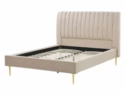 Cama Con Somier De Terciopelo Beige Arena/dorado 140 X 200 Cm MARVILLE -Conforama Tienda de ventas f2fe0ea009b42fe0e2bf6c329f5f2bd85114c067 e89fd0c58b2f4339a757df2060424384
