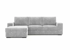 Chaise Longue Convertible En Cama AZZURO Izq Gris Claro