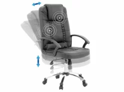 Sillón De Masaje De Piel Sintética Negro/plateado RELAX -Conforama Tienda de ventas f38168076e0c988897fbe4b2a49be2211e3f2ab4 2b620afe9d4444bf901a02d4057cde93