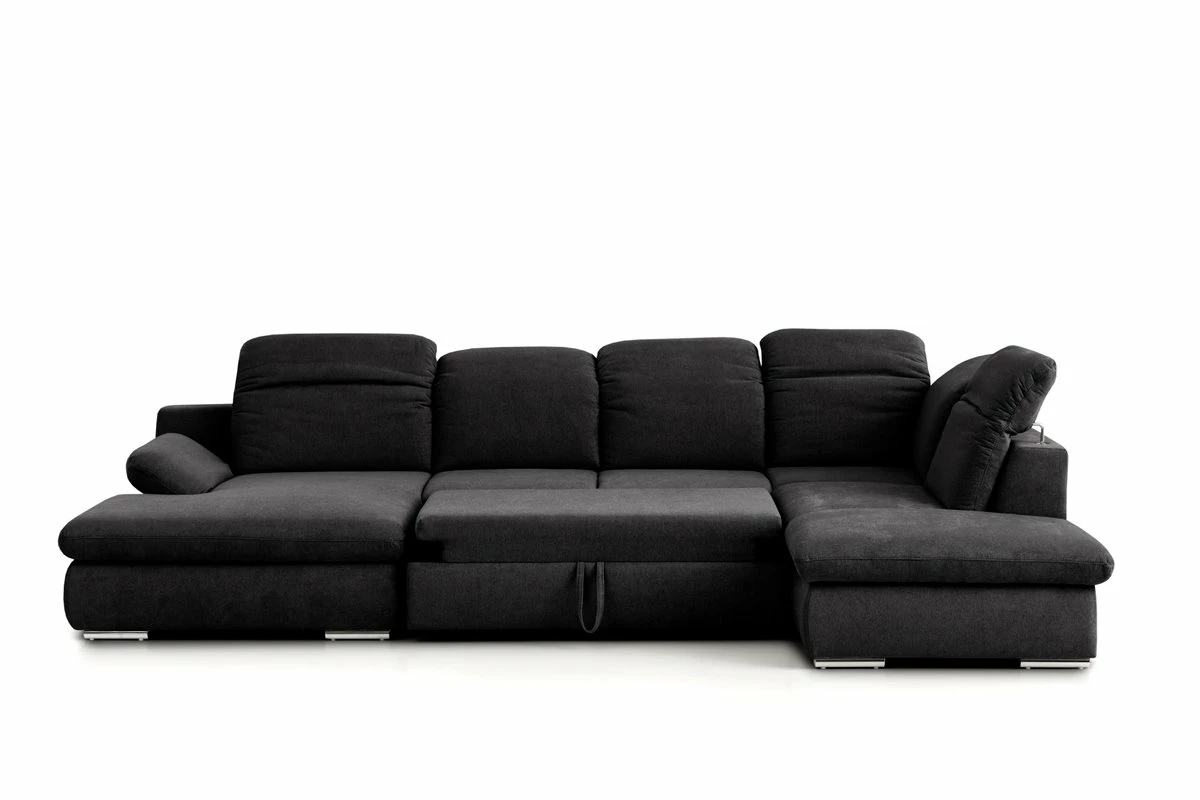 Rinconera Con CamaISONA Tela Color Antracita Derecho 1 Rinconera Con CamaISONA Tela Color Antracita Derecho