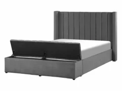 Cama Con Somier De Terciopelo Gris 140 X 200 Cm NOYERS -Conforama Tienda de ventas f5dec42d2d43413019c337296b492f873eb4178a be0fa69c1a014e029e29286f599a39eb