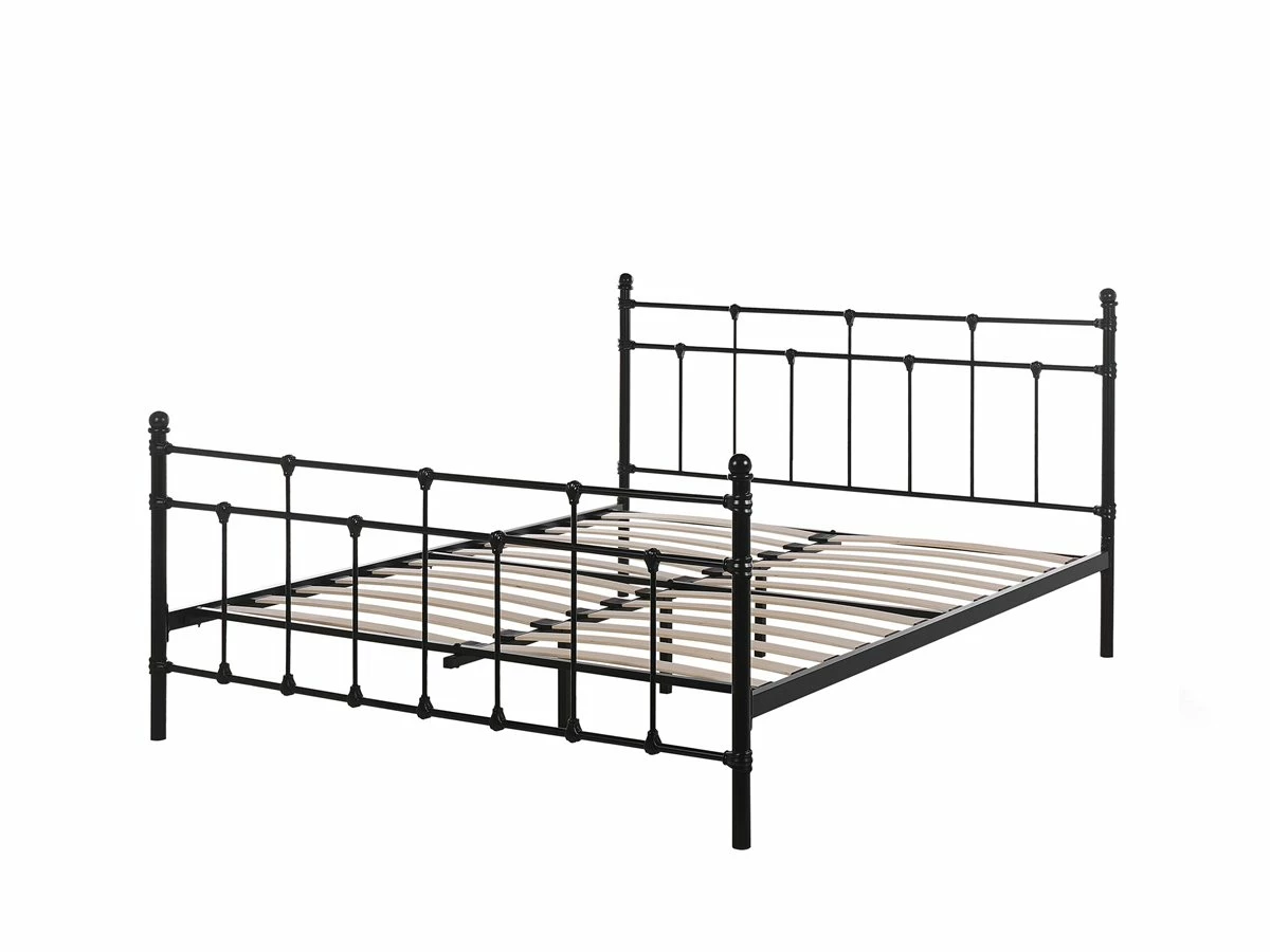 Cama Con Somier De Metal Negro 160 X 200 Cm LYNX 4 Cama Con Somier De Metal Negro 160 X 200 Cm LYNX - Imagen 4