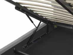 Cama Con Somier De Terciopelo Gris Claro 160 X 200 Cm BATILLY -Conforama Tienda de ventas f7360ce16e00790615fc598cf6b9f3c39454d811 75e9a256ae0e483f98b4b076f36c3709