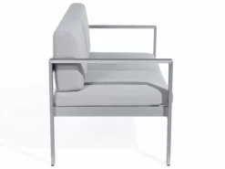 Banco De Jardín 2 Plazas De Metal Gris Claro SALERNO -Conforama Tienda de ventas f8151a7c7ec0c8296a0674e390c25cba3ec8a9ac 71046e69288f44008169d69477eca8da