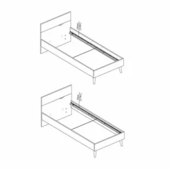 Cama 90x200 DELTA Blanco Y Roble Patinado -Conforama Tienda de ventas fa276390ad7346ac3623c41c8480881e87826ae7 1602642b 9b5a 4c66 848b f3976b62bc1d