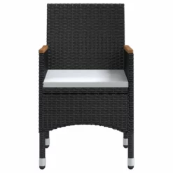 Juego De Comedor De Jardín De 3 Piezas Con Cojines Negro VidaXL -Conforama Tienda de ventas fa83cc35fec0e816c31fa2792b2a42d634a50109 d44eff3691fa44f1961fc93e27287a0f