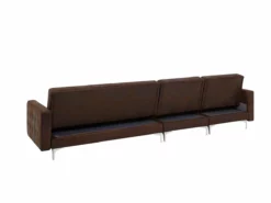 Sofá Cama Esquinero 5 Plazas En Piel Sintética Marrón Con Reposapiés Derecho ABERDEEN -Conforama Tienda de ventas fbe4ac8dee75a3ab5bc6a4d54bc5a5449c4f134f 063968cf27e6493383765e8a55ce83e7