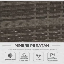 Outsunny Conjunto De Sofás De Ratán Para Exterior Modulares Con Cojines Desenfundables Mesa De Centro Y Puf Independiente -Conforama Tienda de ventas fc1b344a5f344aeb027ae2bc7091bd33b539b0ba 77c2d32d6220464eb3818a1e42bd0705