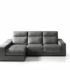 FULL Chaise Longue 3 Plazas 3 Poufs FULL Izquierda Antracita