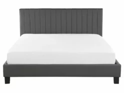 Cama Con Somier De Piel Sintética Gris 160 X 200 Cm POITIERS -Conforama Tienda de ventas fe3892f666dec627e99195615e7d5d50732cf7b3 ef1fe08a525146efab69e6eaa6f0a512